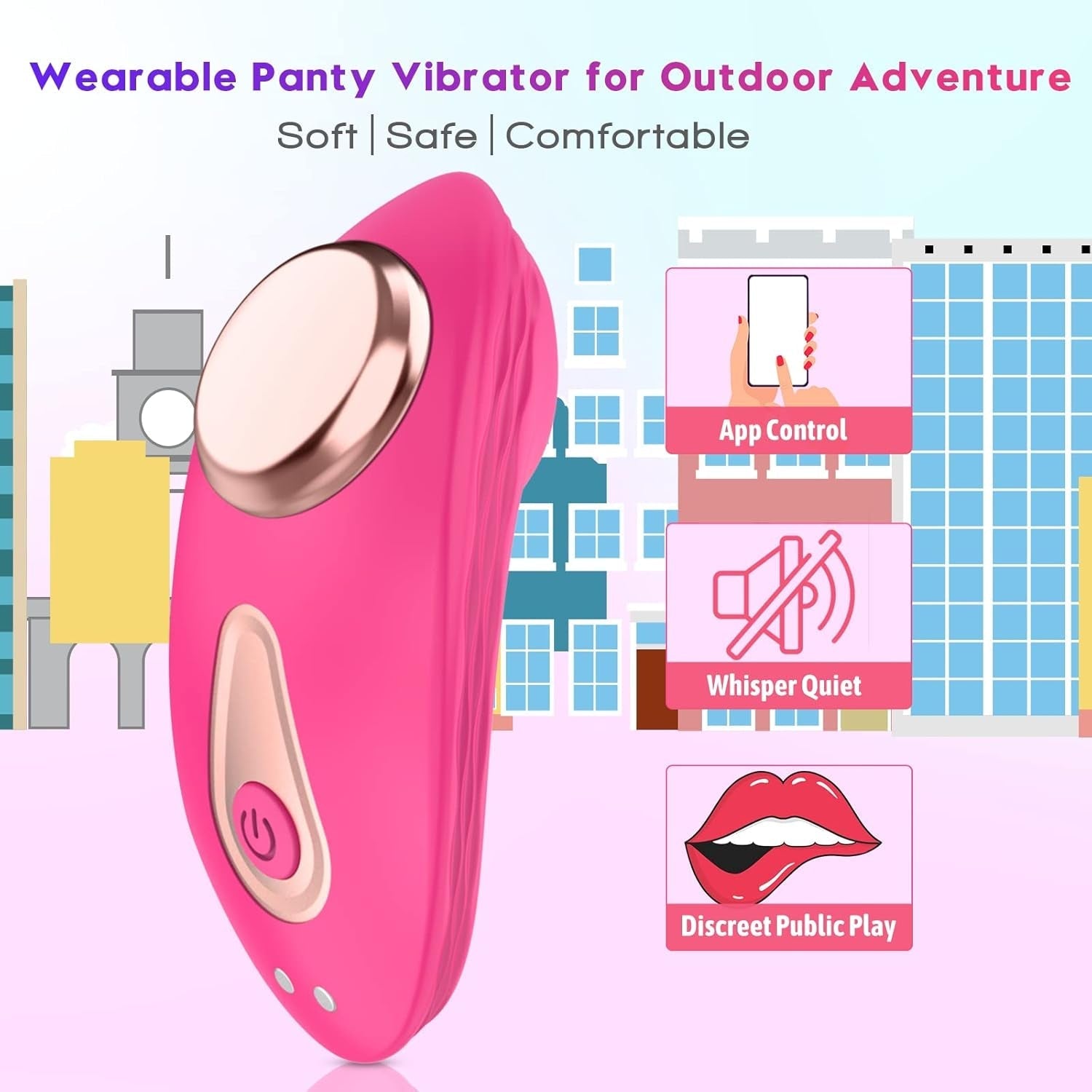VeloraSync App-Control Wearable Panty Vibrator