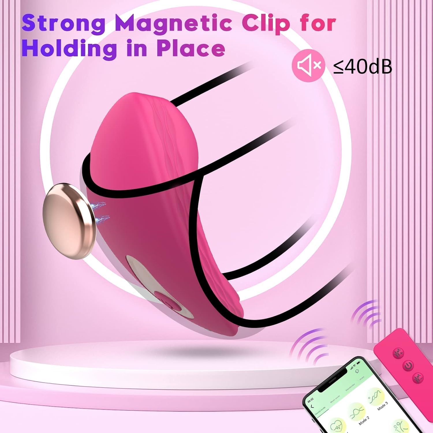 VeloraSync App-Control Wearable Panty Vibrator
