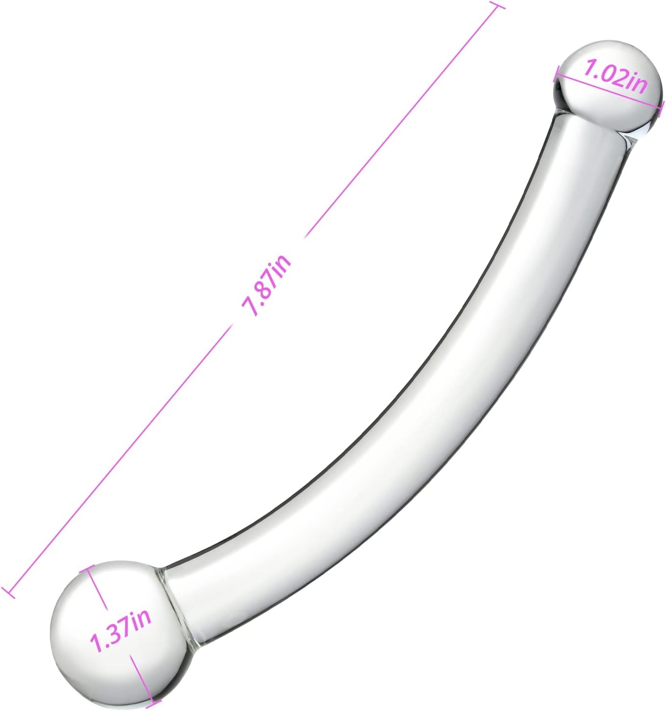 ArcGlow Dual Glass Anal Wand