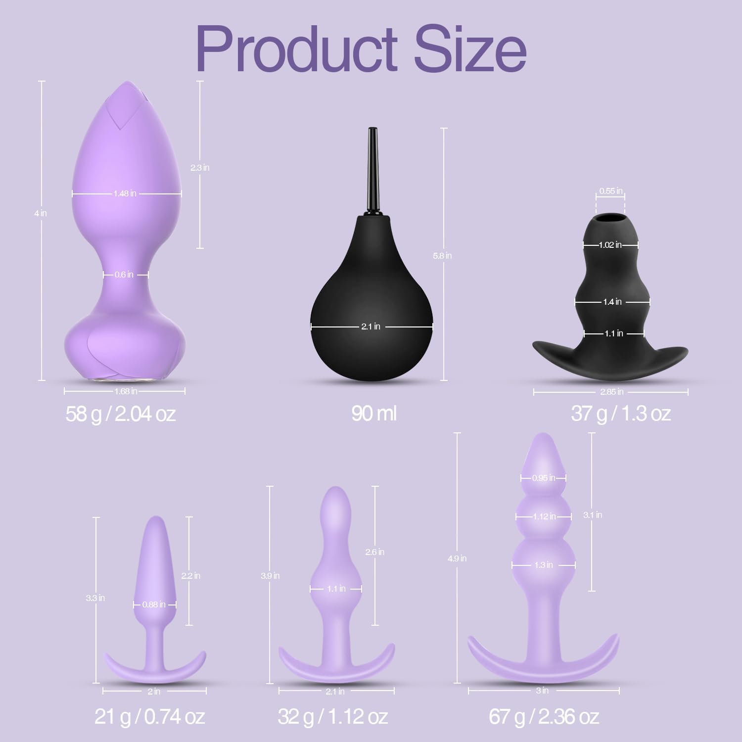 BackdoorBliss 6-Piece Anal Training Kit