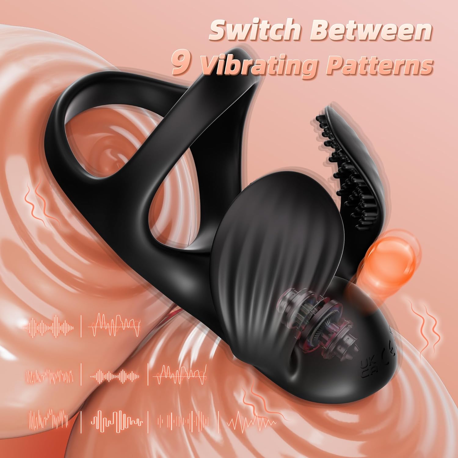 BallSync App Controlled Vibrating Cock Ring with Ball Wrap