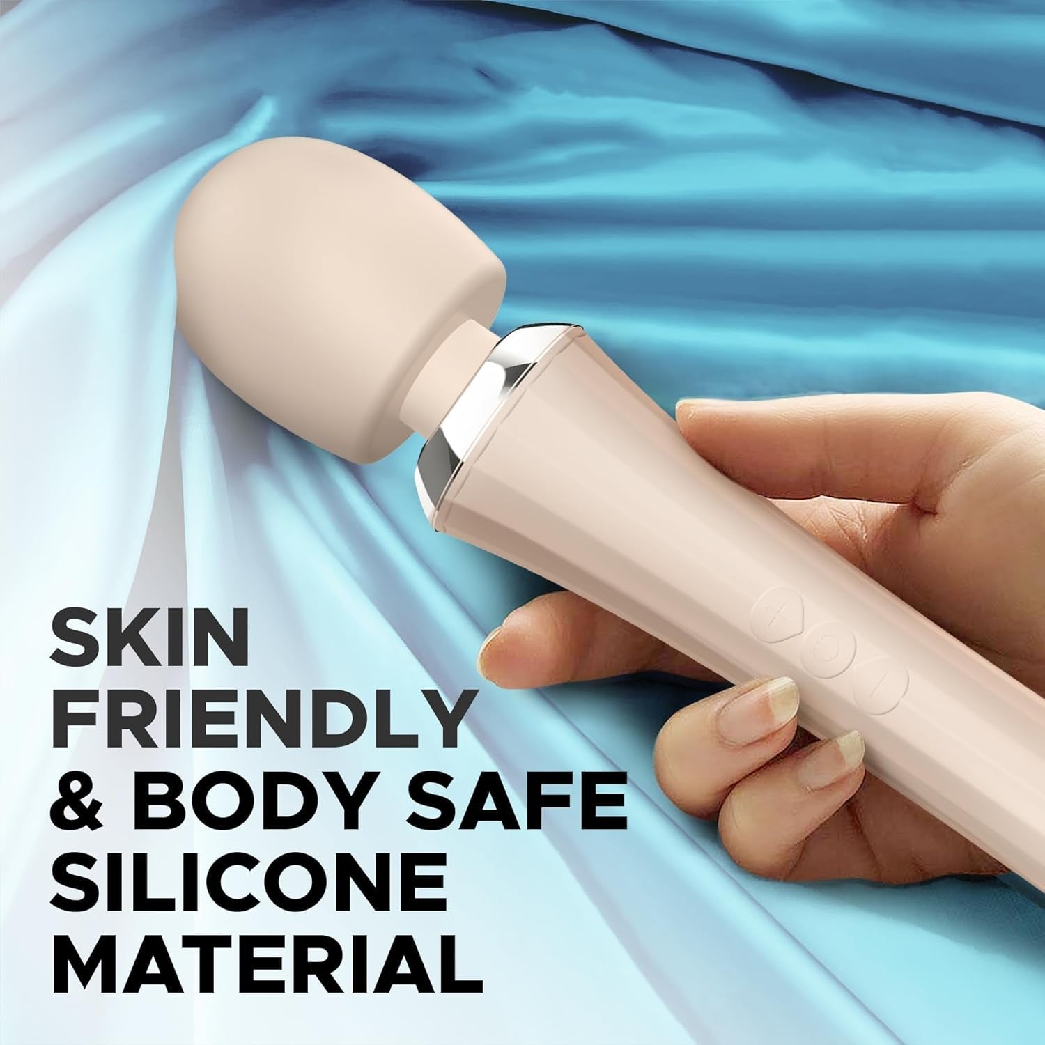 BareLuxe Cordless Multi-Pattern Wand Vibrator