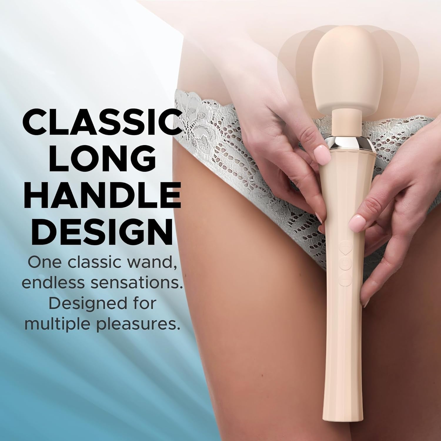 BareLuxe Cordless Multi-Pattern Wand Vibrator