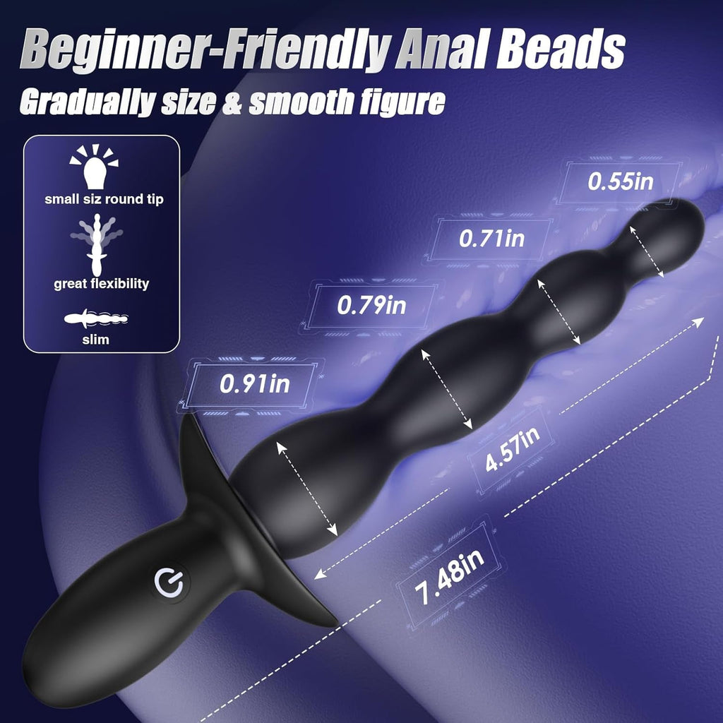 BeadRush AI App Control Anal Beads Vibrator