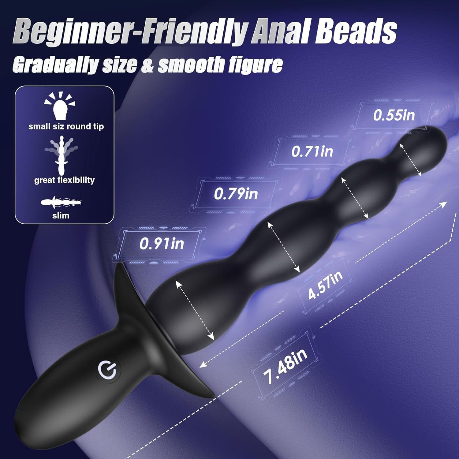 BeadRush AI App Control Anal Beads Vibrator