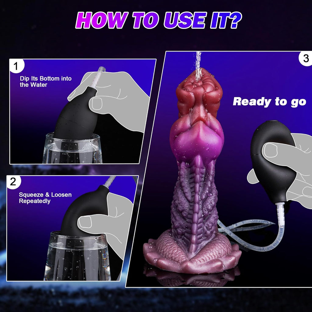 BeastBurst Squirting Knot Dildo