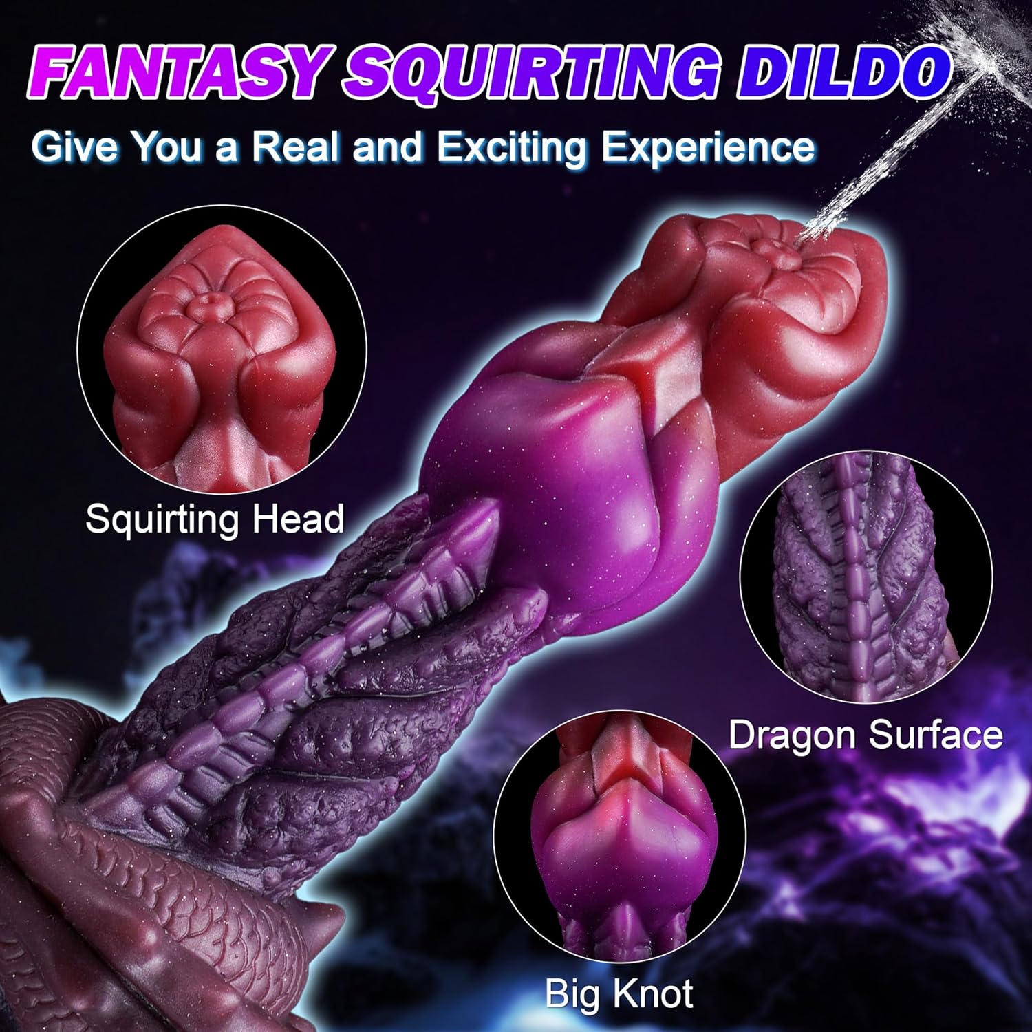 BeastBurst Squirting Knot Dildo