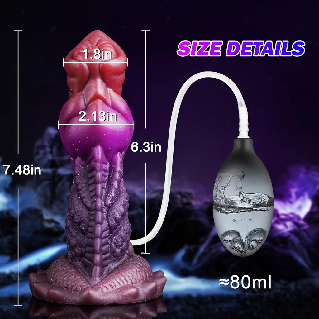 BeastBurst Squirting Knot Dildo