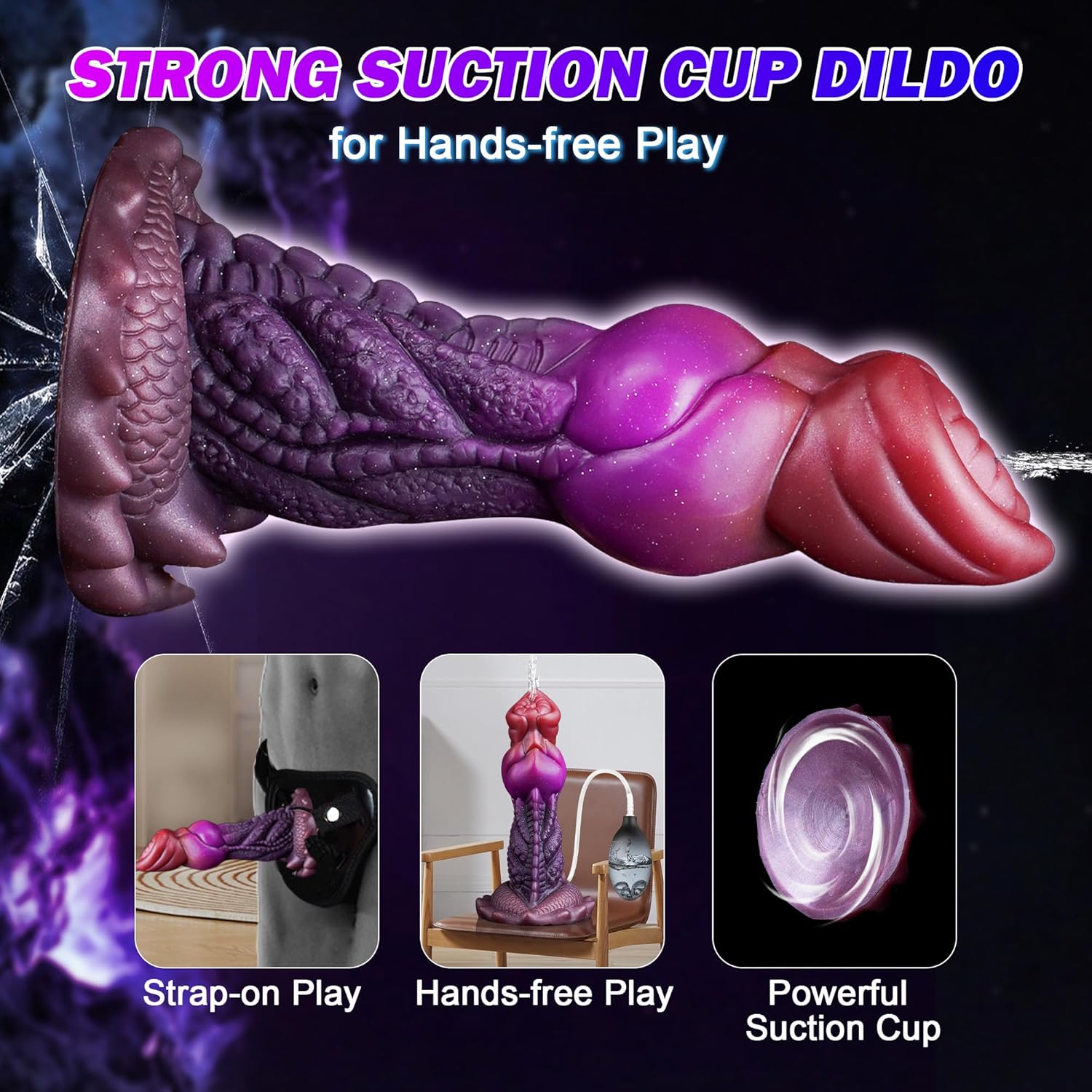 BeastBurst Squirting Knot Dildo