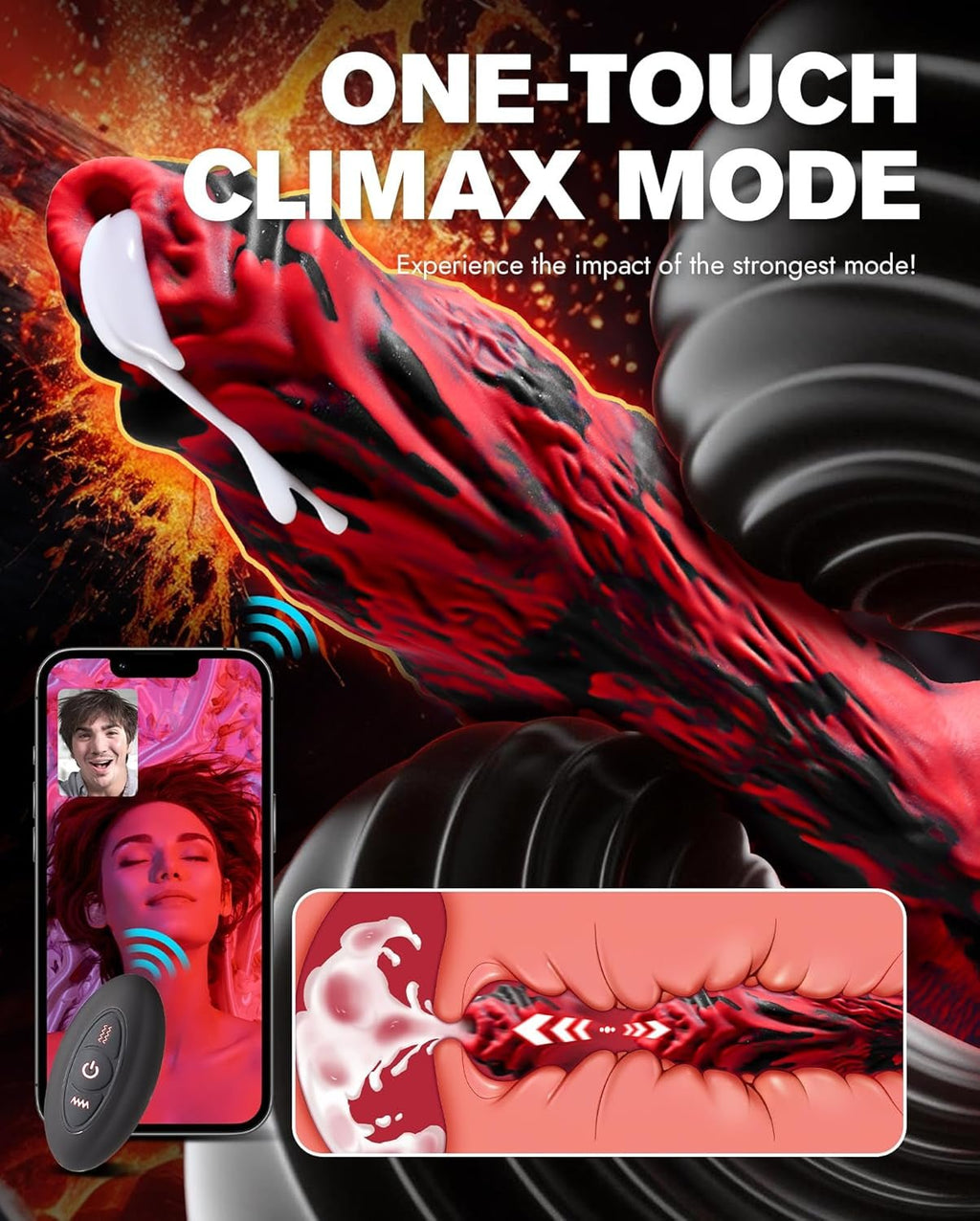 BeastPulse Fantasy Monster Thrusting Dildo Vibrator