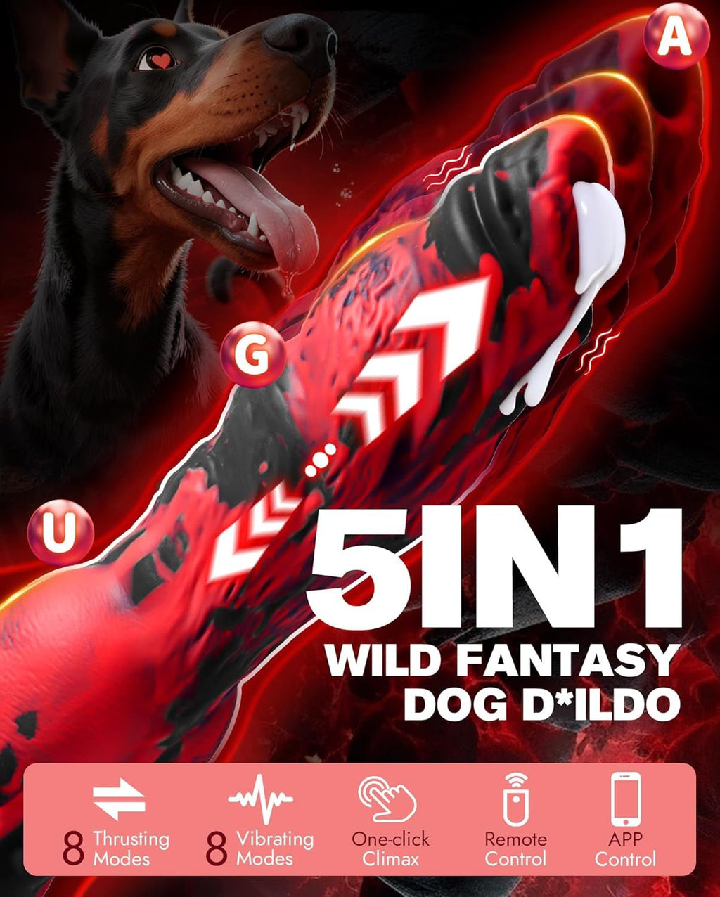 BeastPulse Fantasy Monster Thrusting Dildo Vibrator