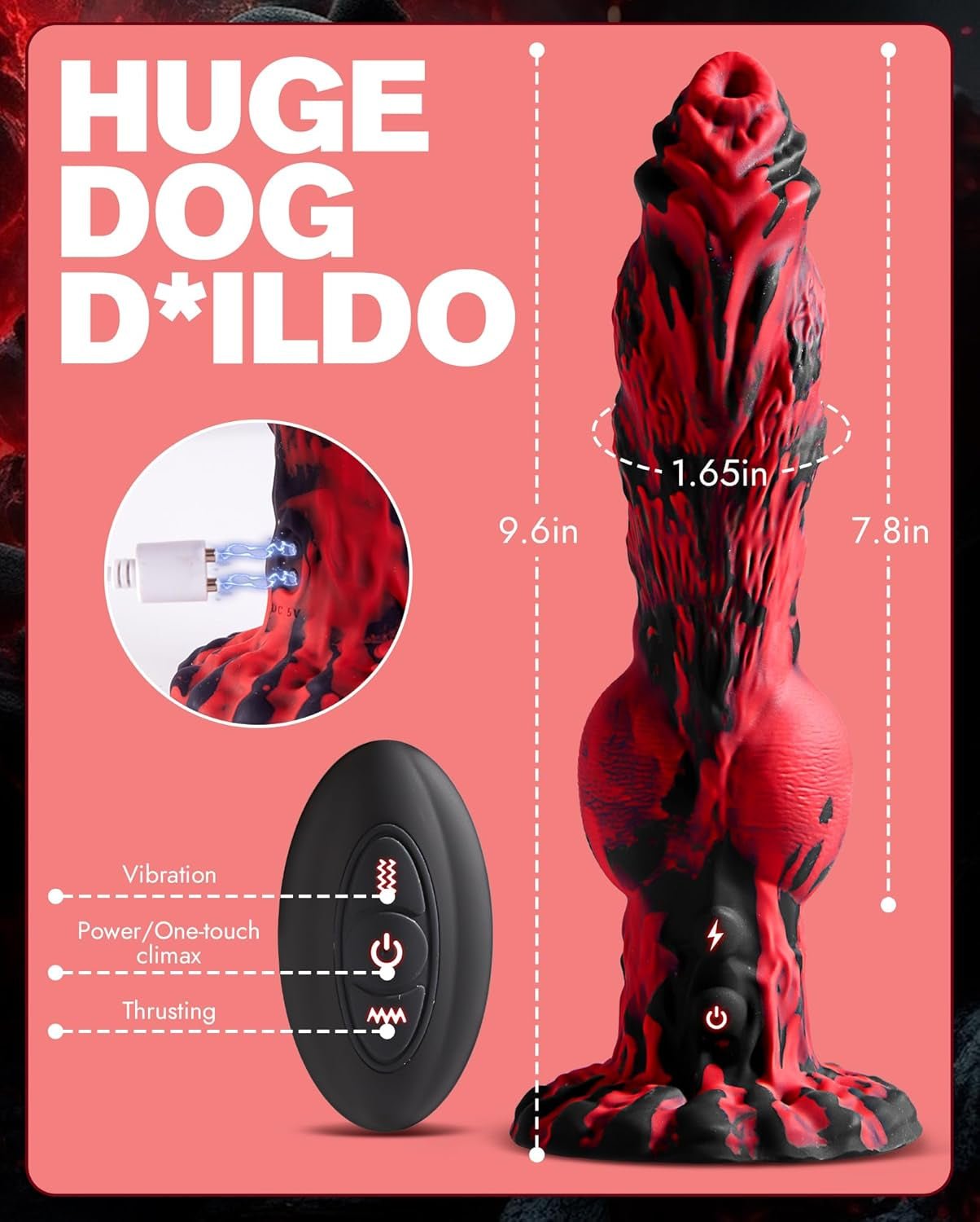 BeastPulse Fantasy Monster Thrusting Dildo Vibrator