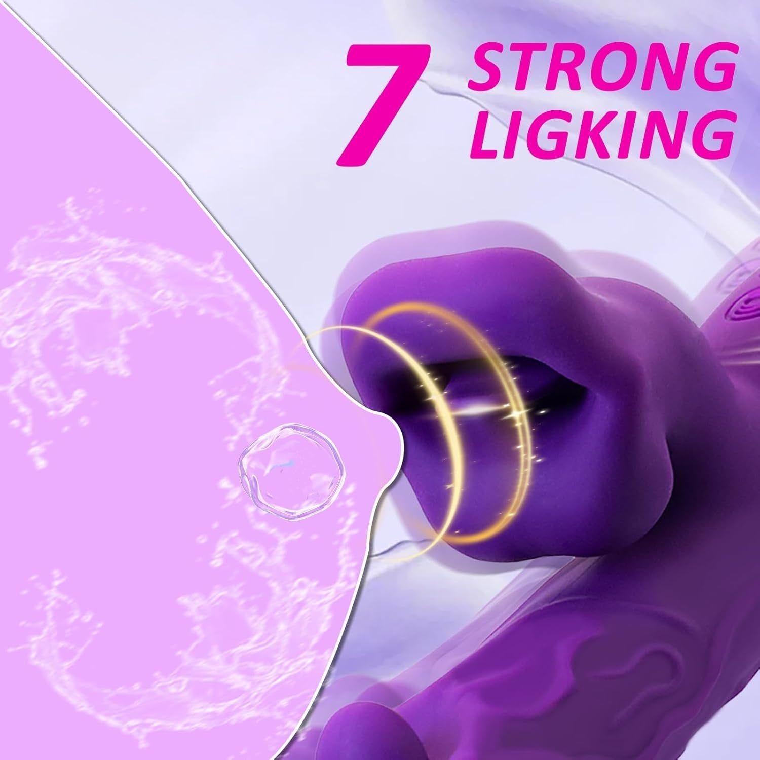 BiteBloom Tapping & Licking Rabbit Dildo Vibrator