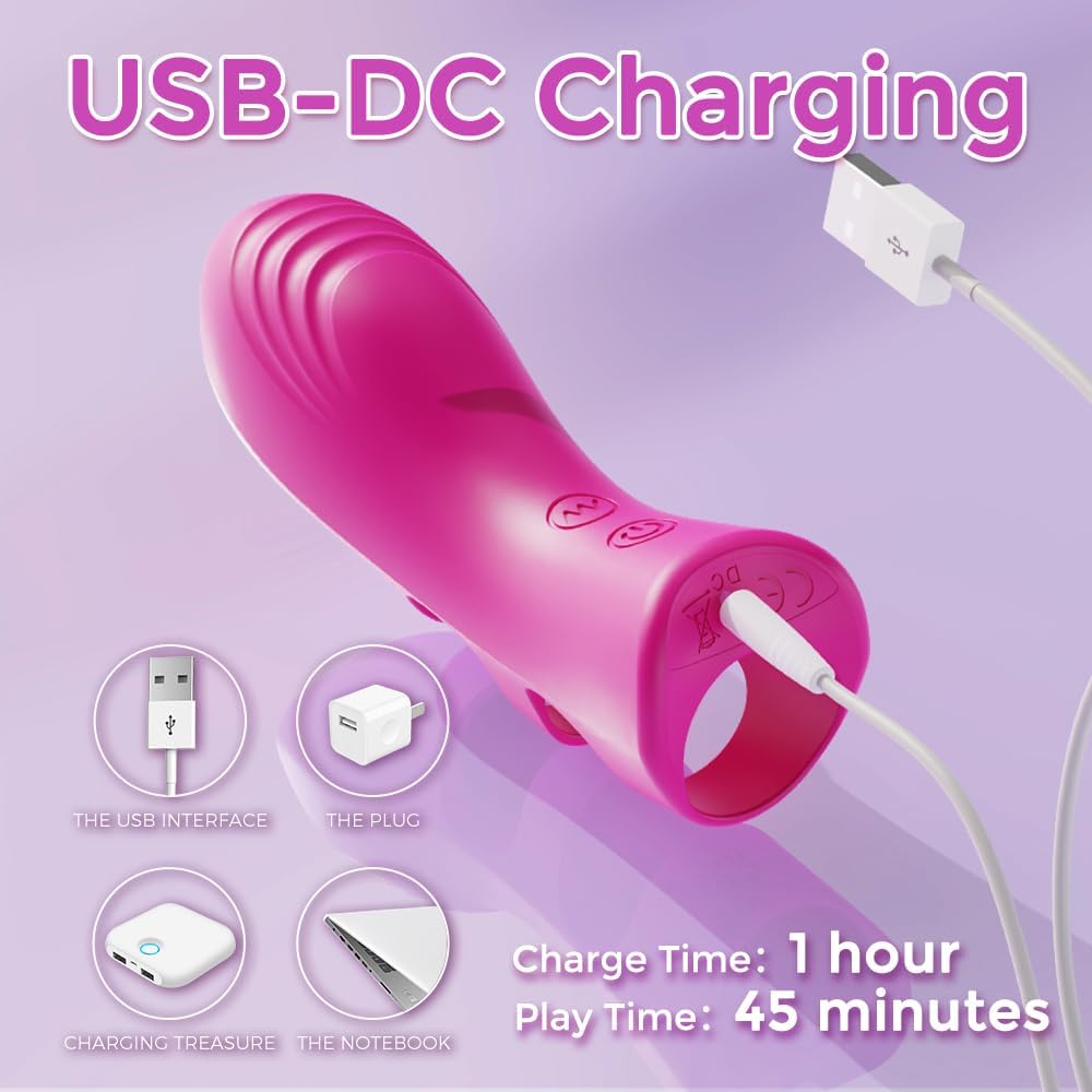 BlissFlare Heated Finger Vibrator