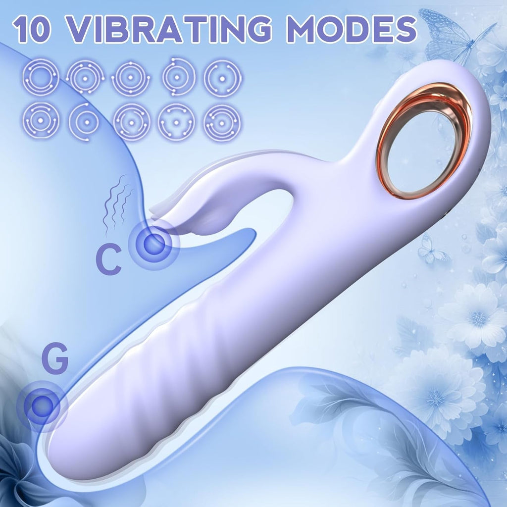 BloomBunny Rabbit Thrusting G-Spot Vibrator