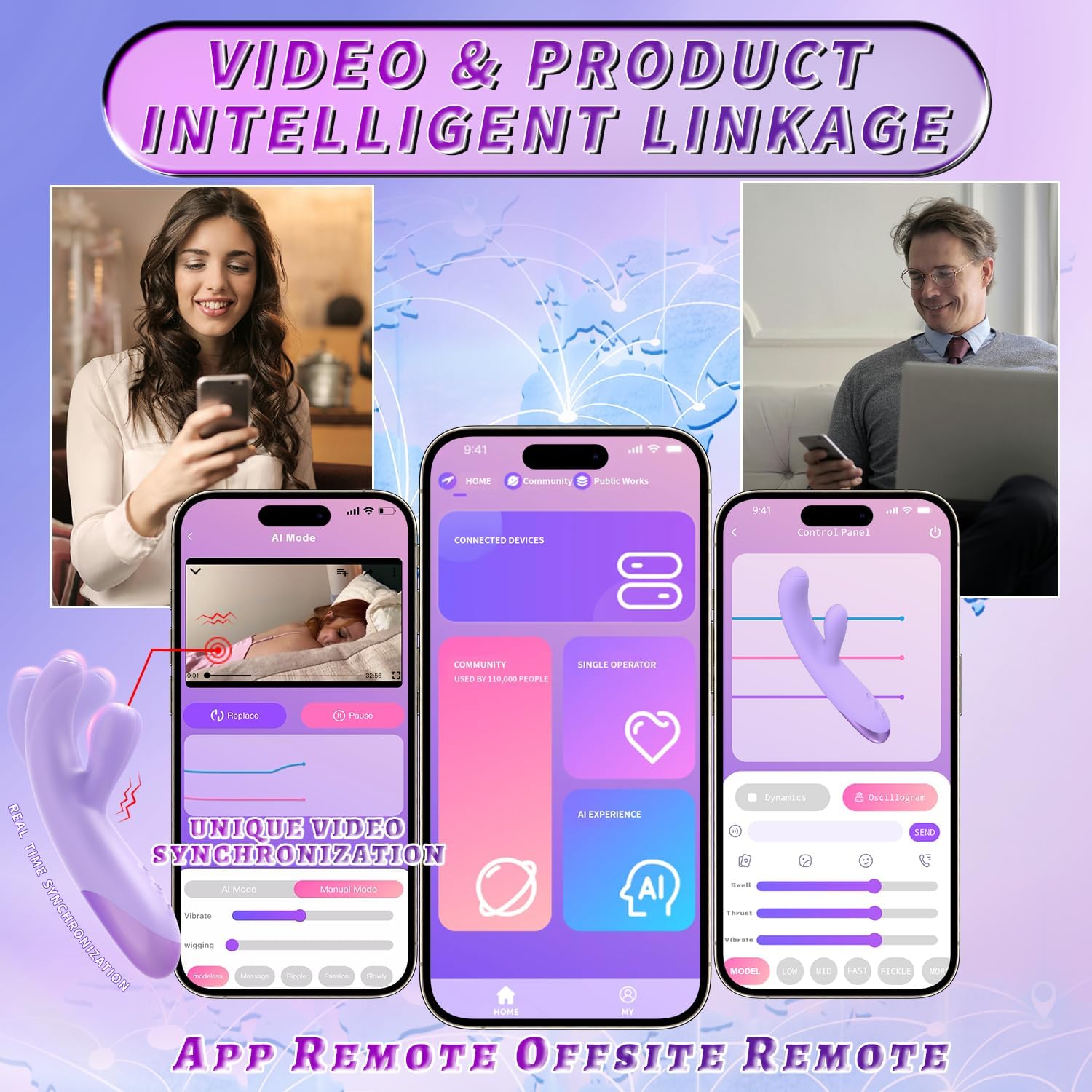 BloomFlex 3-in-1 G-Spot & App-Controlled Vibe