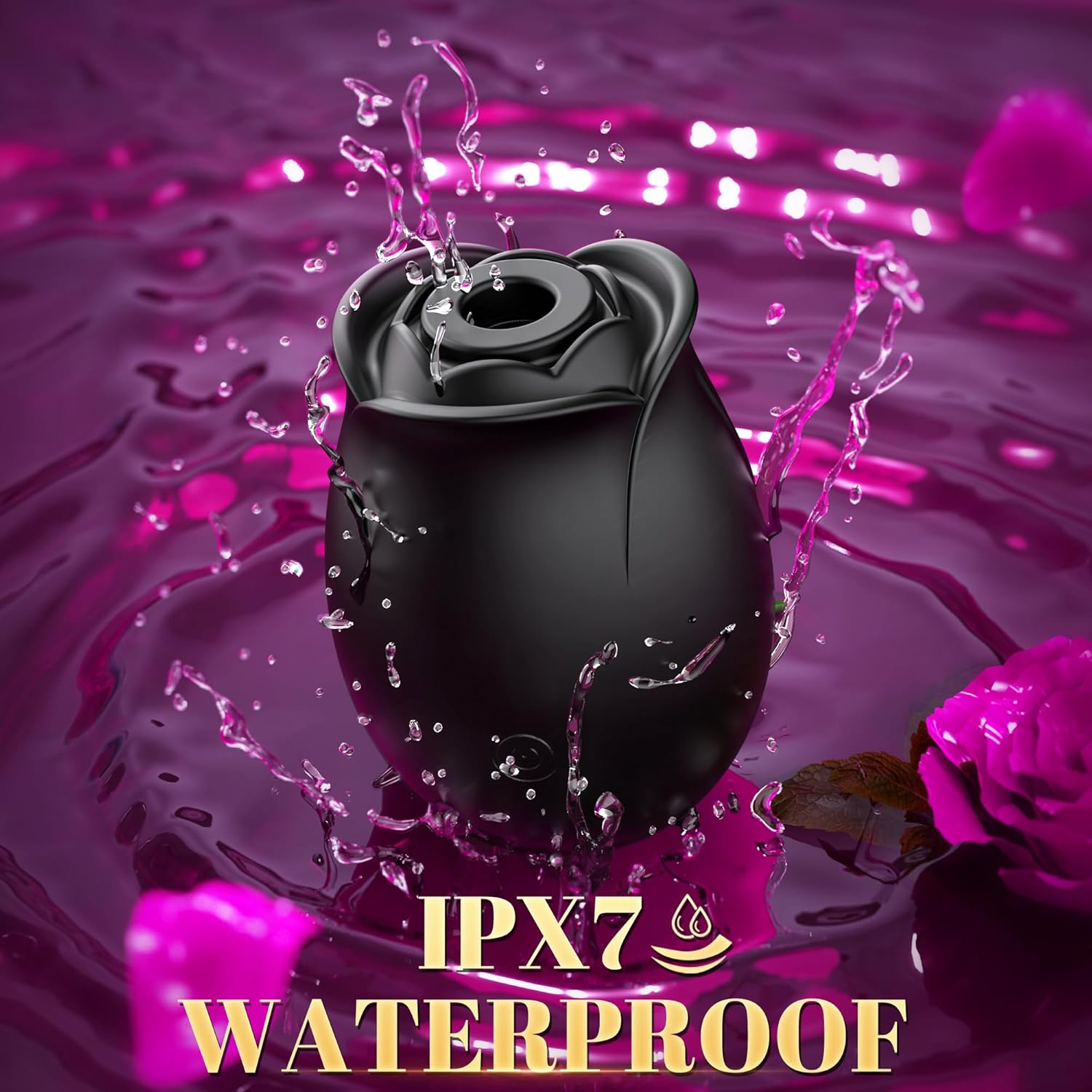 BloomPulse App-Controlled Rose Dual Suction Vibrator