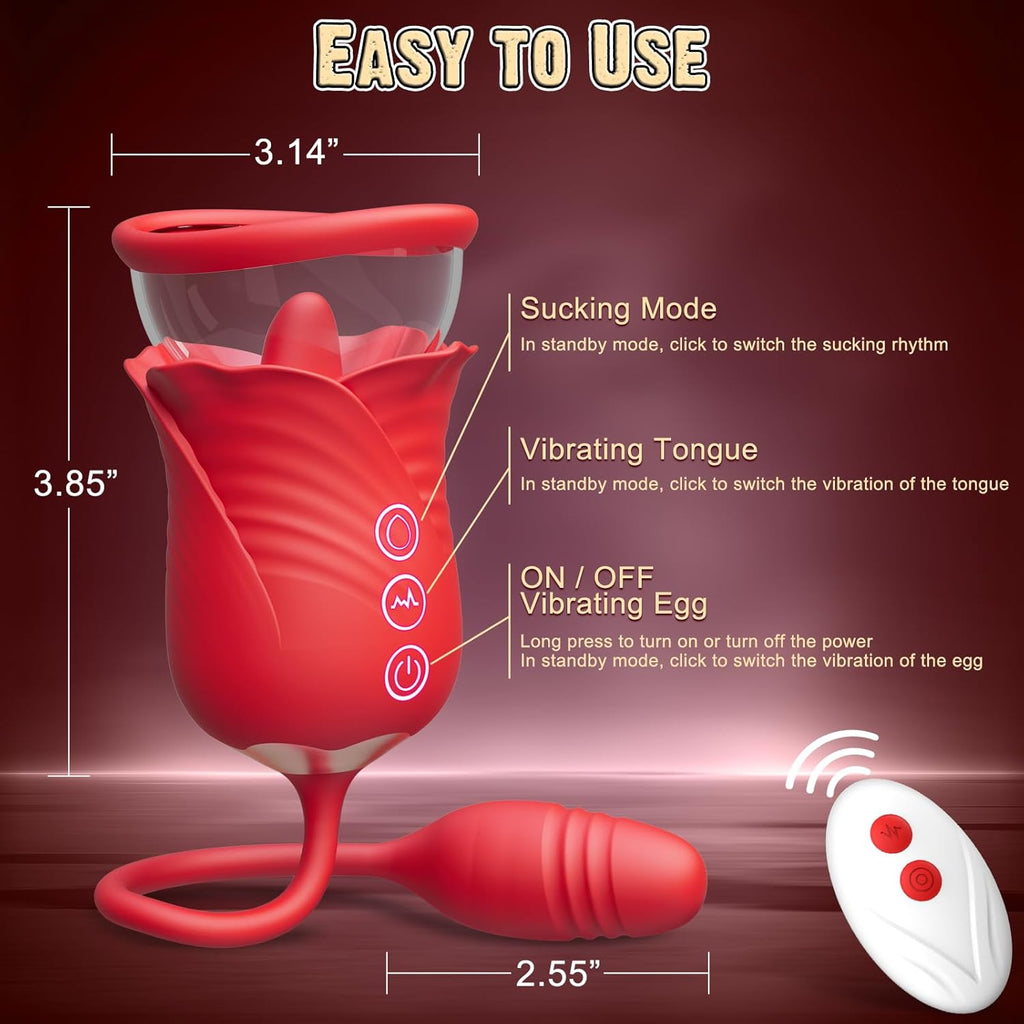 BloomQueen 3-in-1 Clit Pump Vibrator
