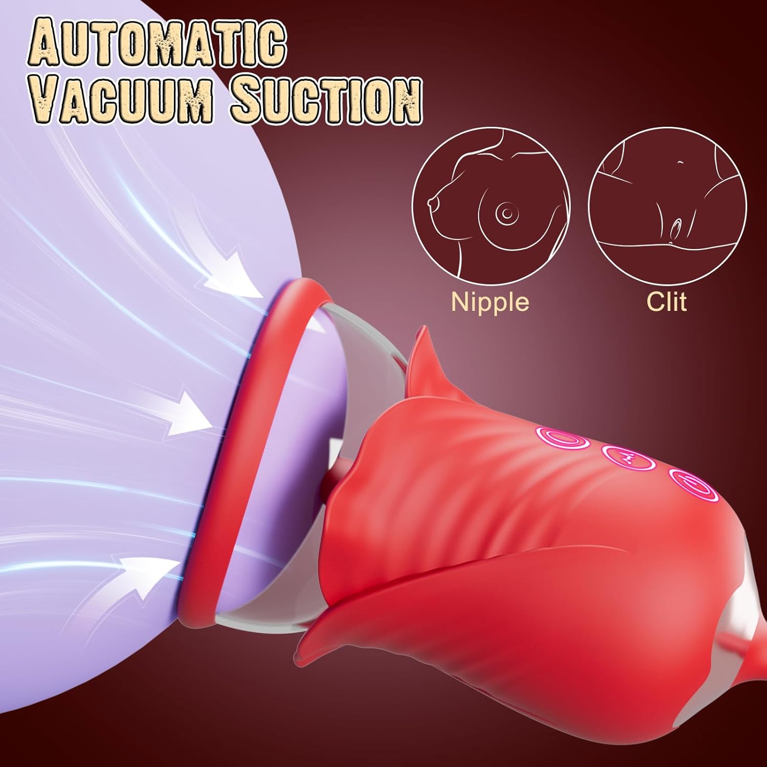 BloomQueen 3-in-1 Clit Pump Vibrator