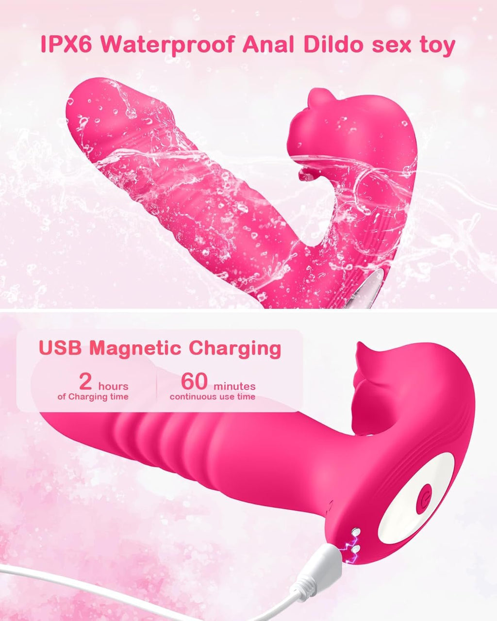 BloomRush Wearable Rose Thrusting Clit Sucker