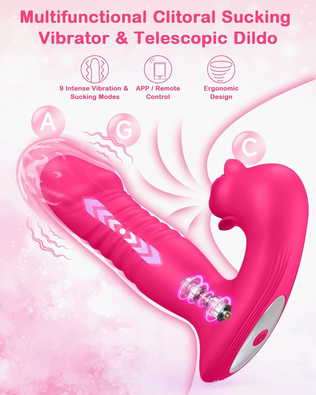 BloomRush Wearable Rose Thrusting Clit Sucker