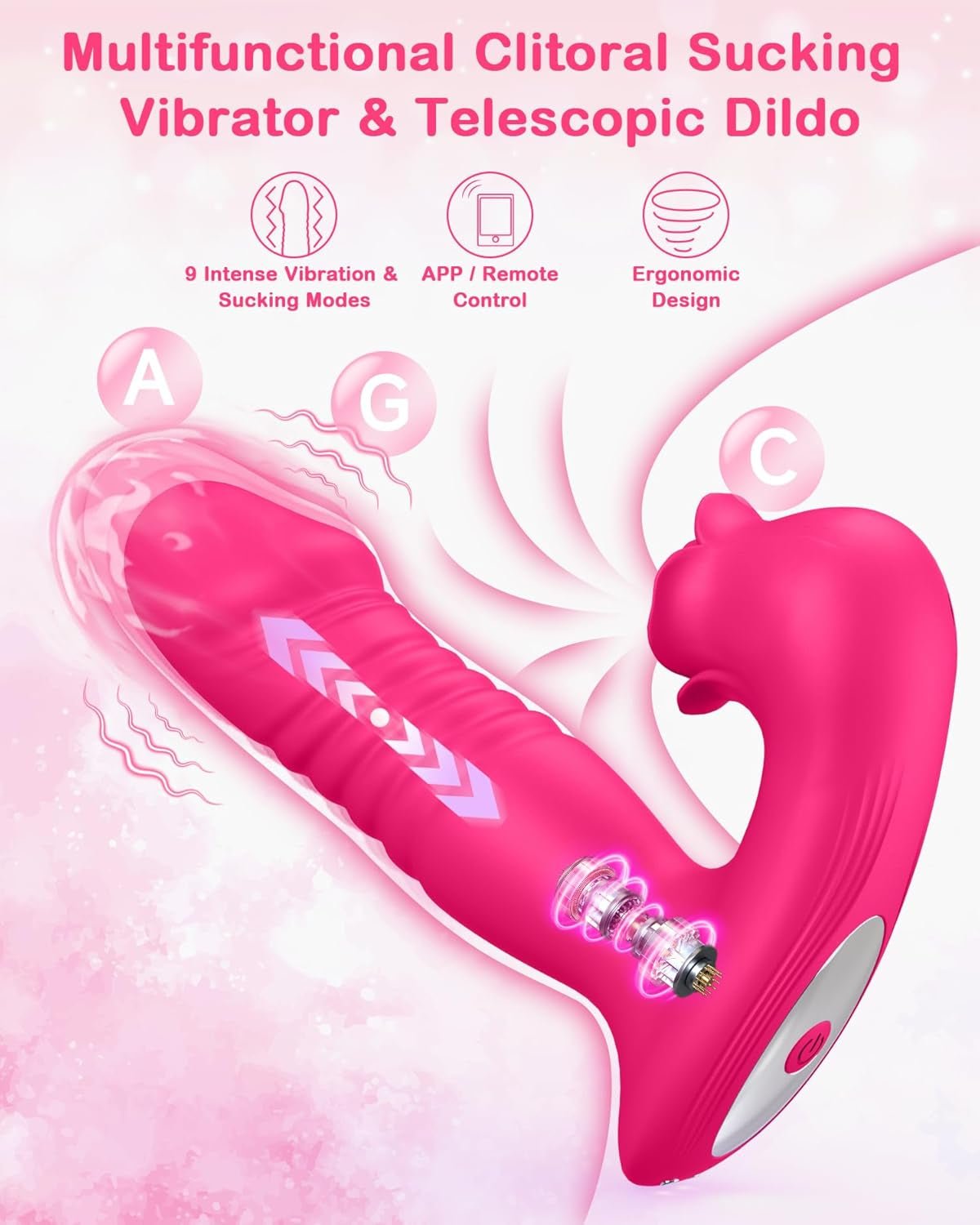 BloomRush Wearable Rose Thrusting Clit Sucker