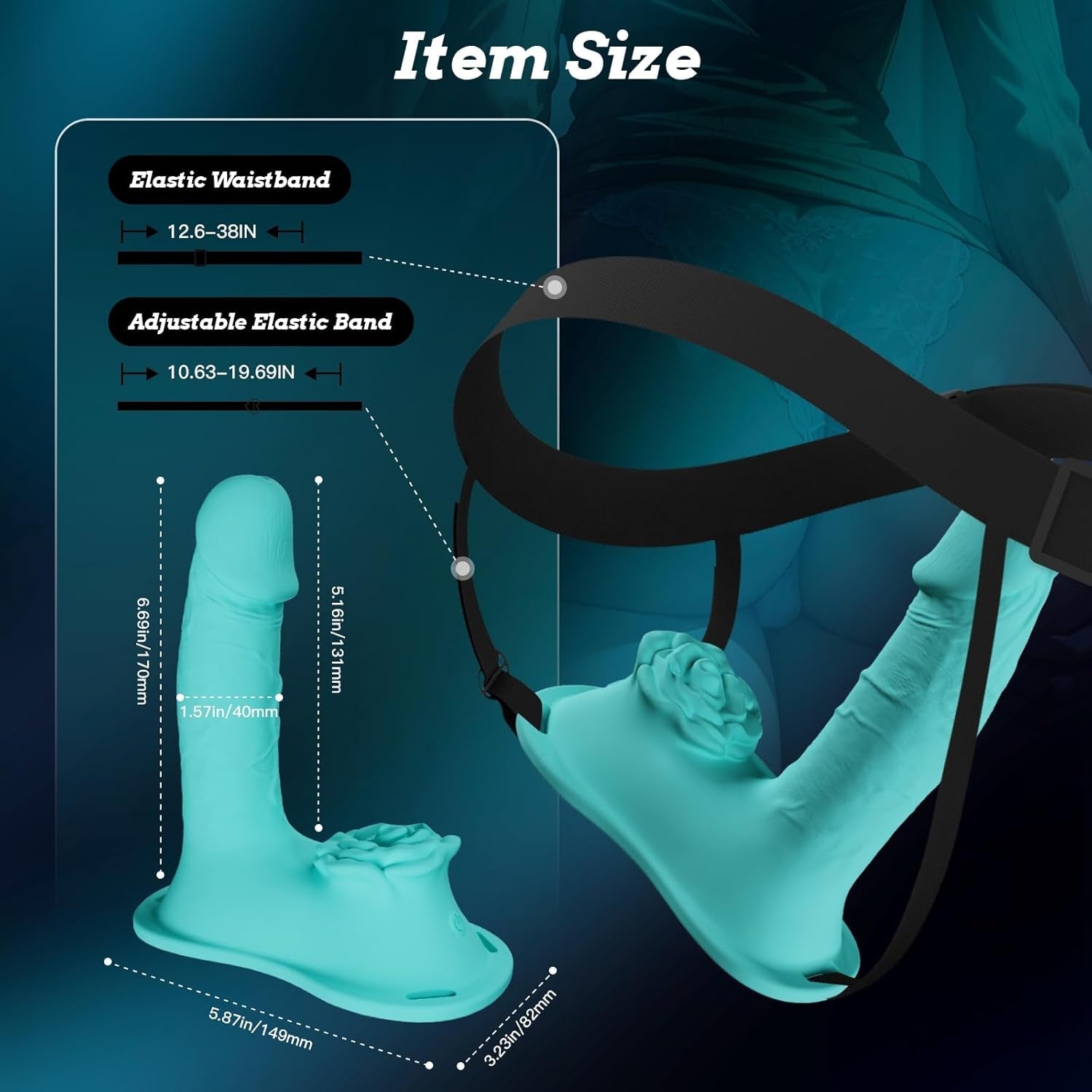 BloomSaddle Thrusting Ride-On Dildo with Clitoral Stimulator