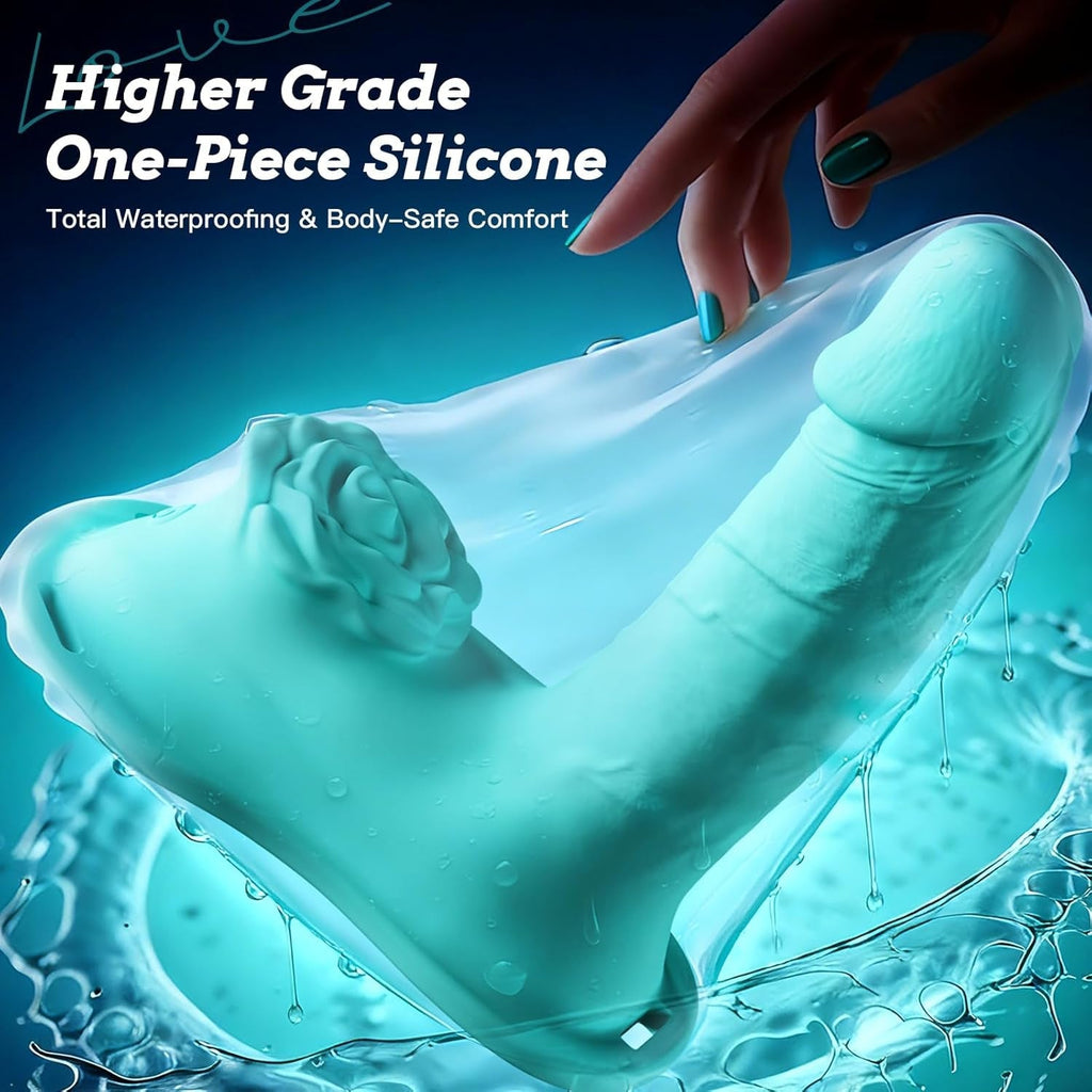BloomSaddle Thrusting Ride-On Dildo with Clitoral Stimulator