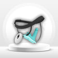 BloomSaddle Thrusting Ride-On Dildo with Clitoral Stimulator
