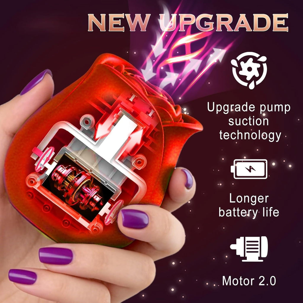 BloomSync App Controlled Rose Suction Vibrator