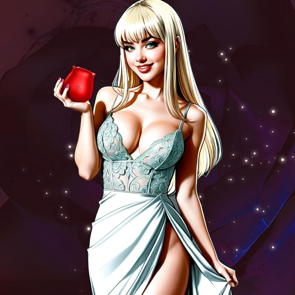 BloomSync App Controlled Rose Suction Vibrator