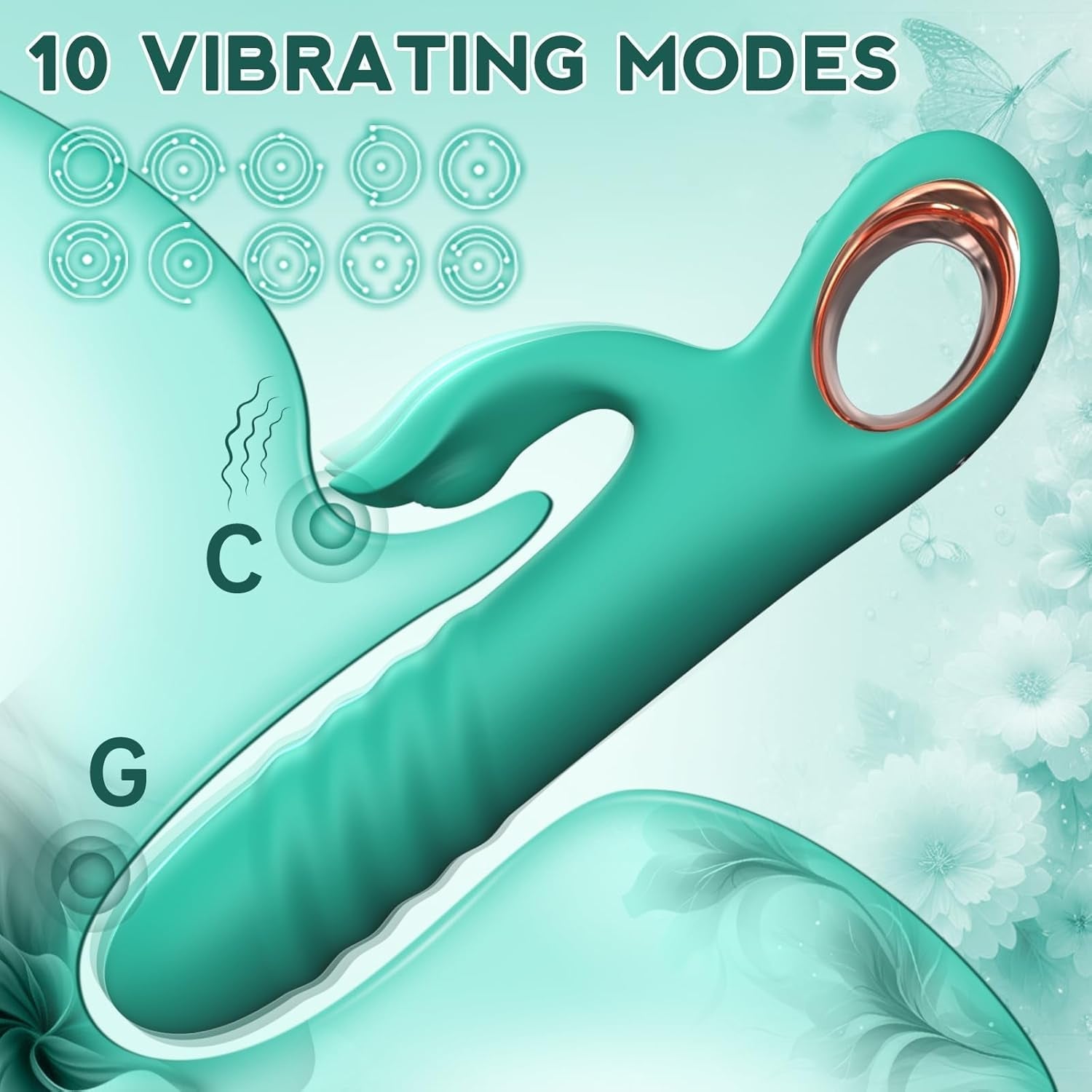 BloomThrust Thrusting Rabbit Vibrator for Women