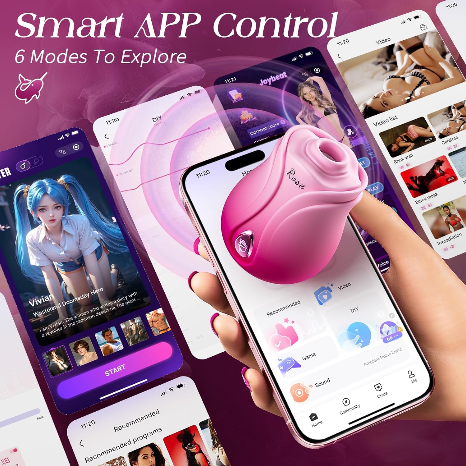 BloomWave Smart Rose Vibe