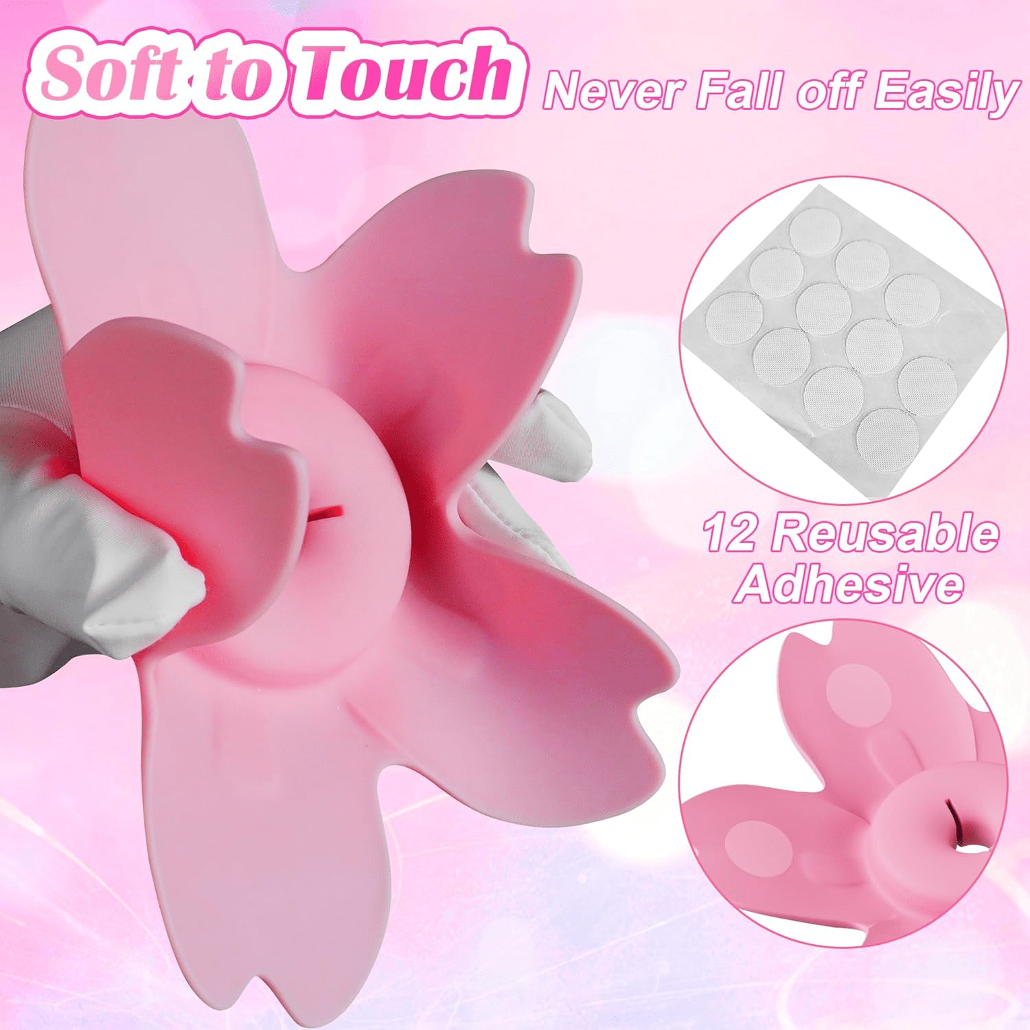 BlossomGrip Wearable App-Controlled Nipple Vibrators