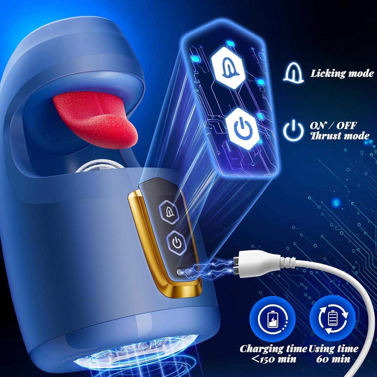 BluePulse Lick and Thrust Stroker