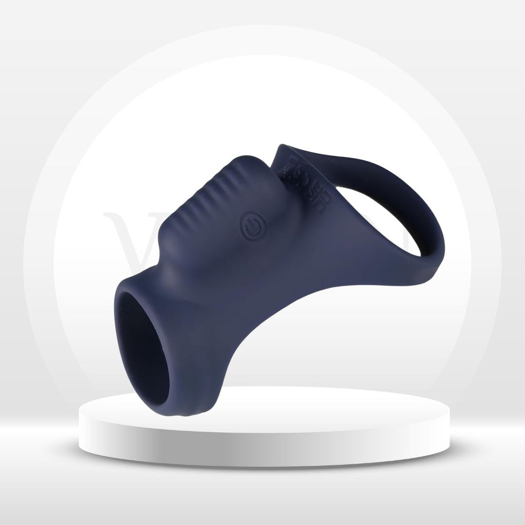 BluePulse Vibrating Cock Sleeve Ring for Couples