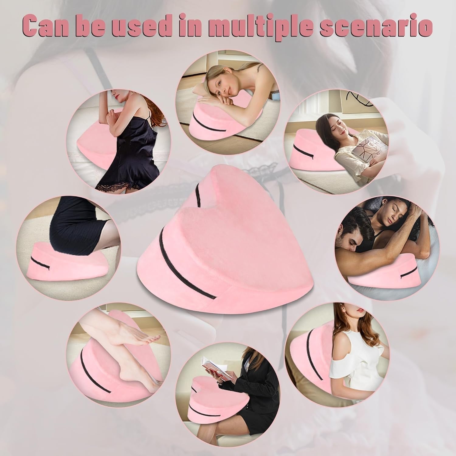BlushAmour Heart-Shaped Sex Position Pillow