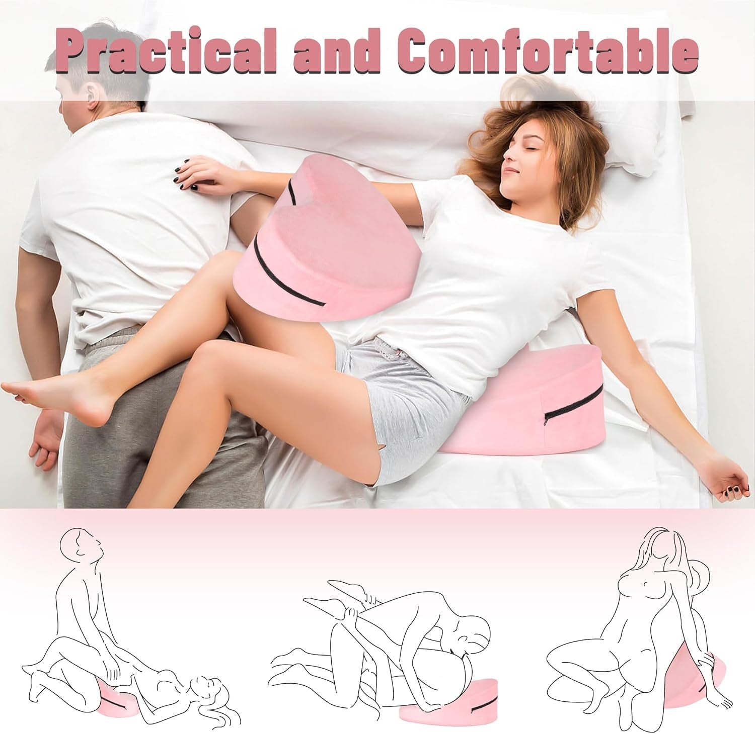 BlushAmour Heart-Shaped Sex Position Pillow