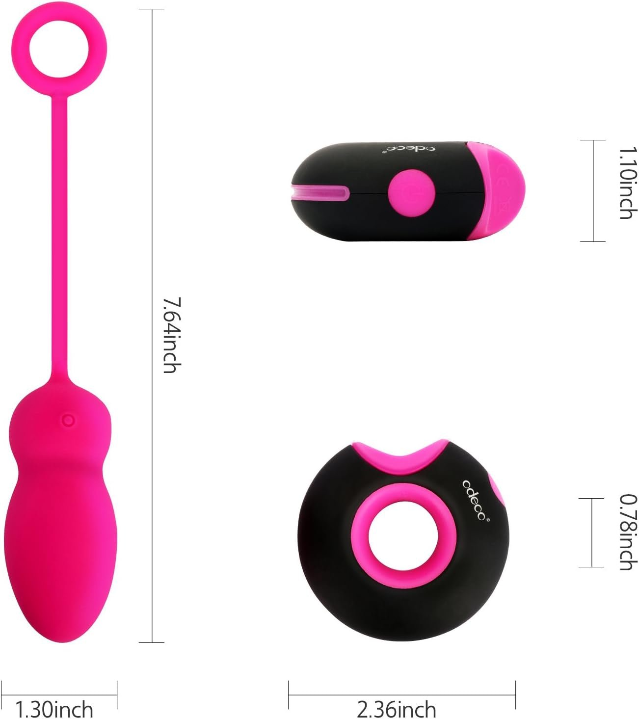 BlushBeam Rose Pink Remote Egg Vibrator