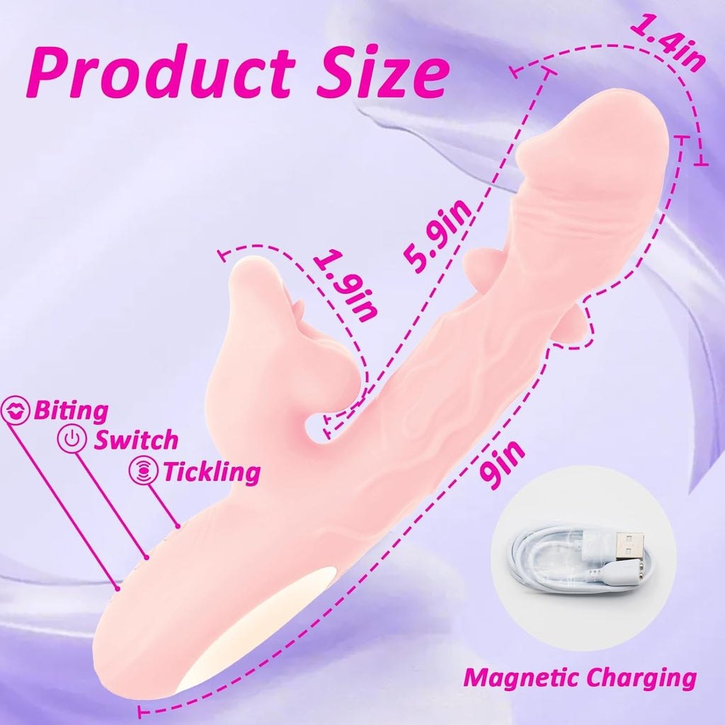 BlushLush Tap, Lick & Thrust Rabbit Vibrator