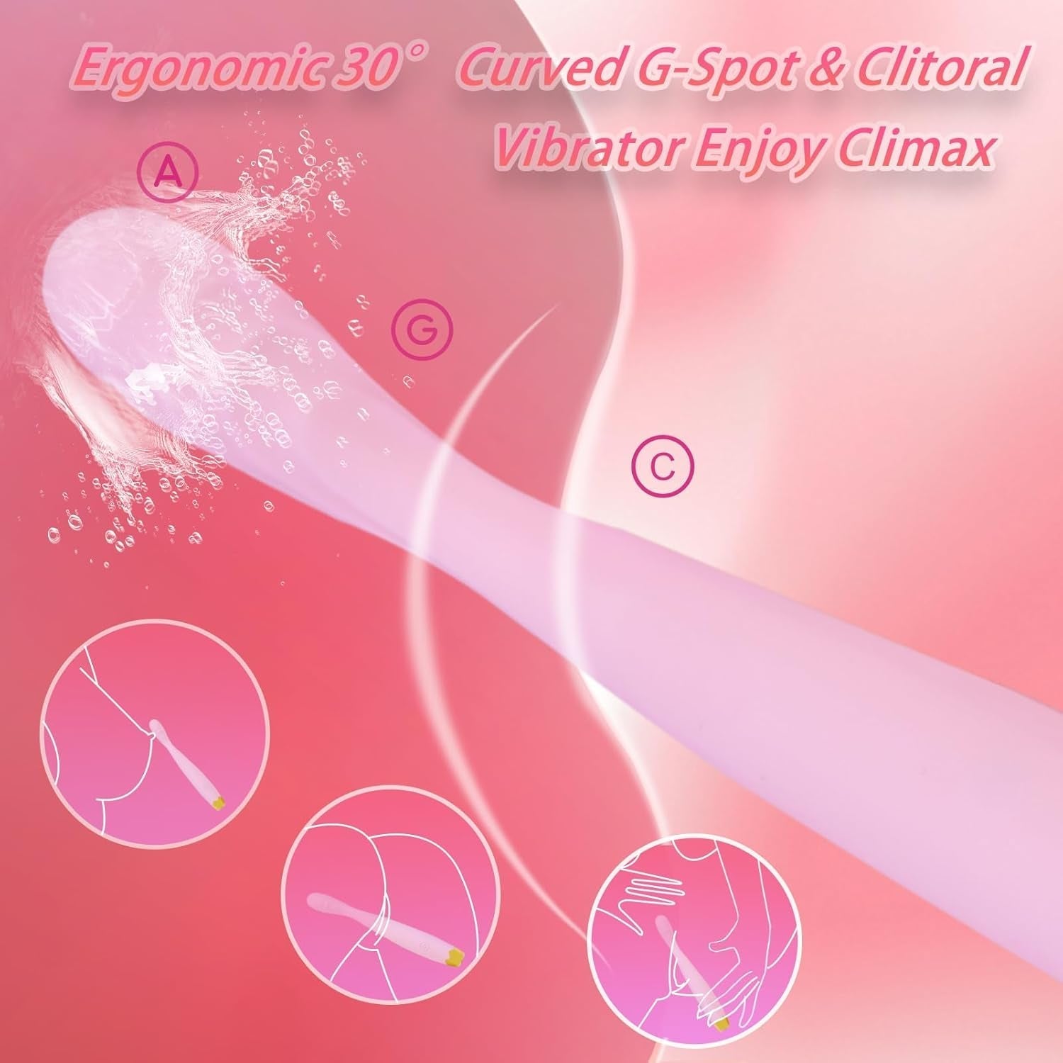 BlushSpiral G-Spot Vibrator Wand