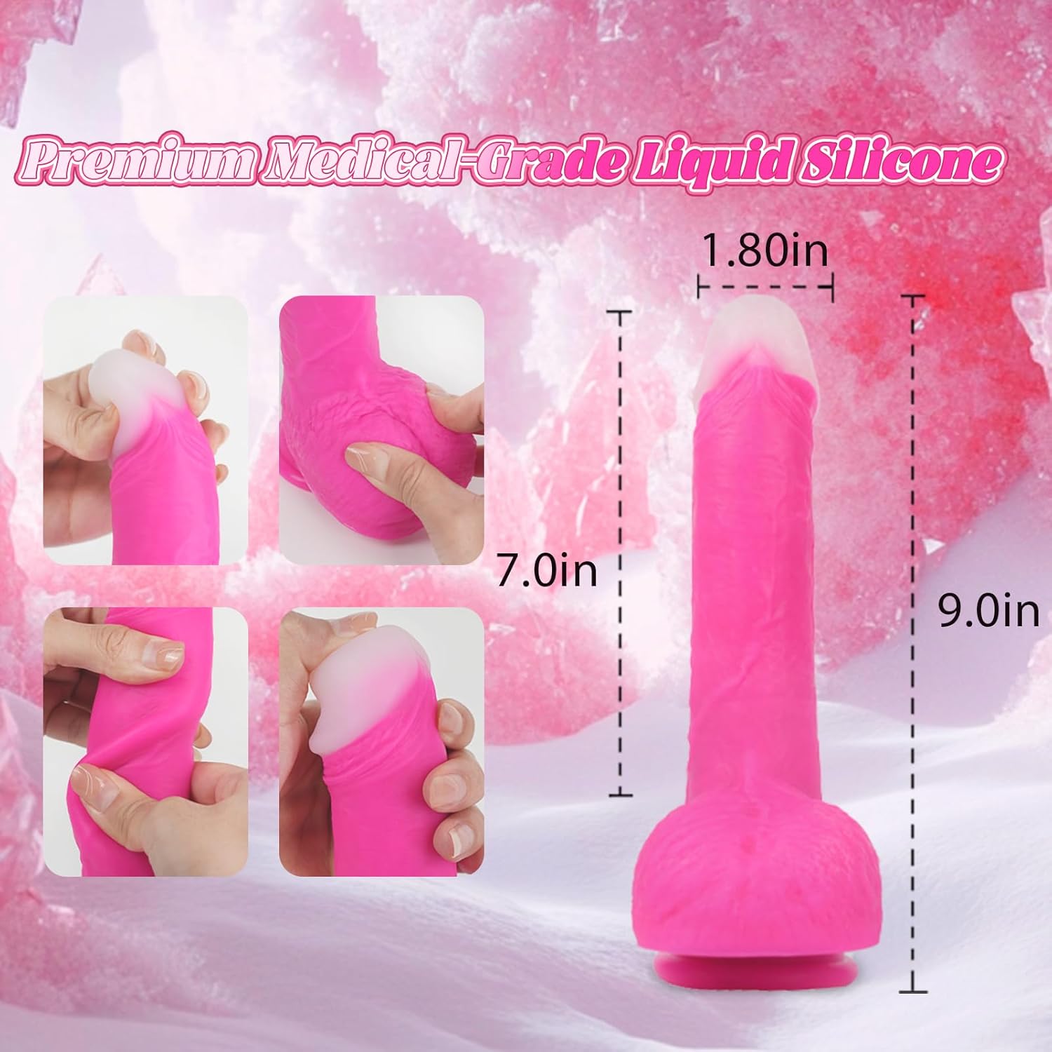 BlushThrust Triple Motion Dildo Vibrator