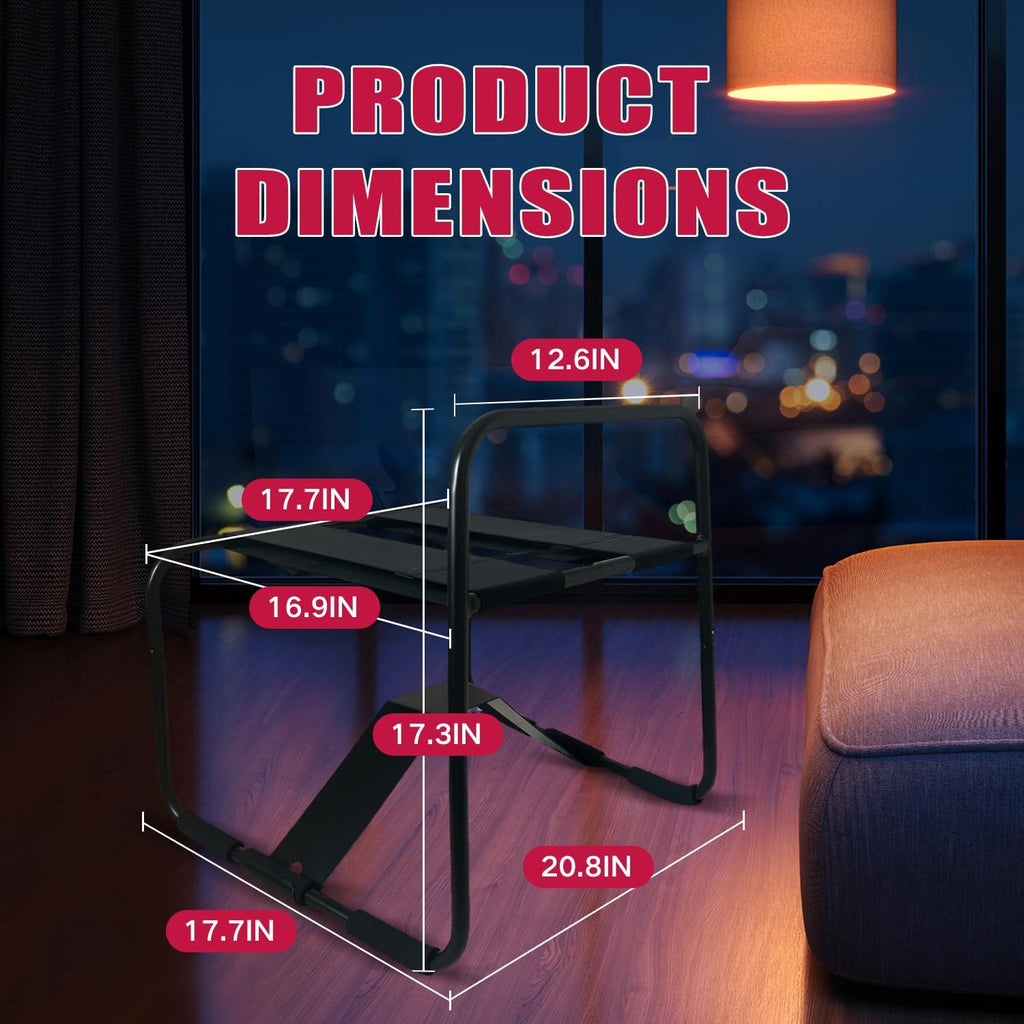 BounceEase Adjustable Sex Chair with Armrest
