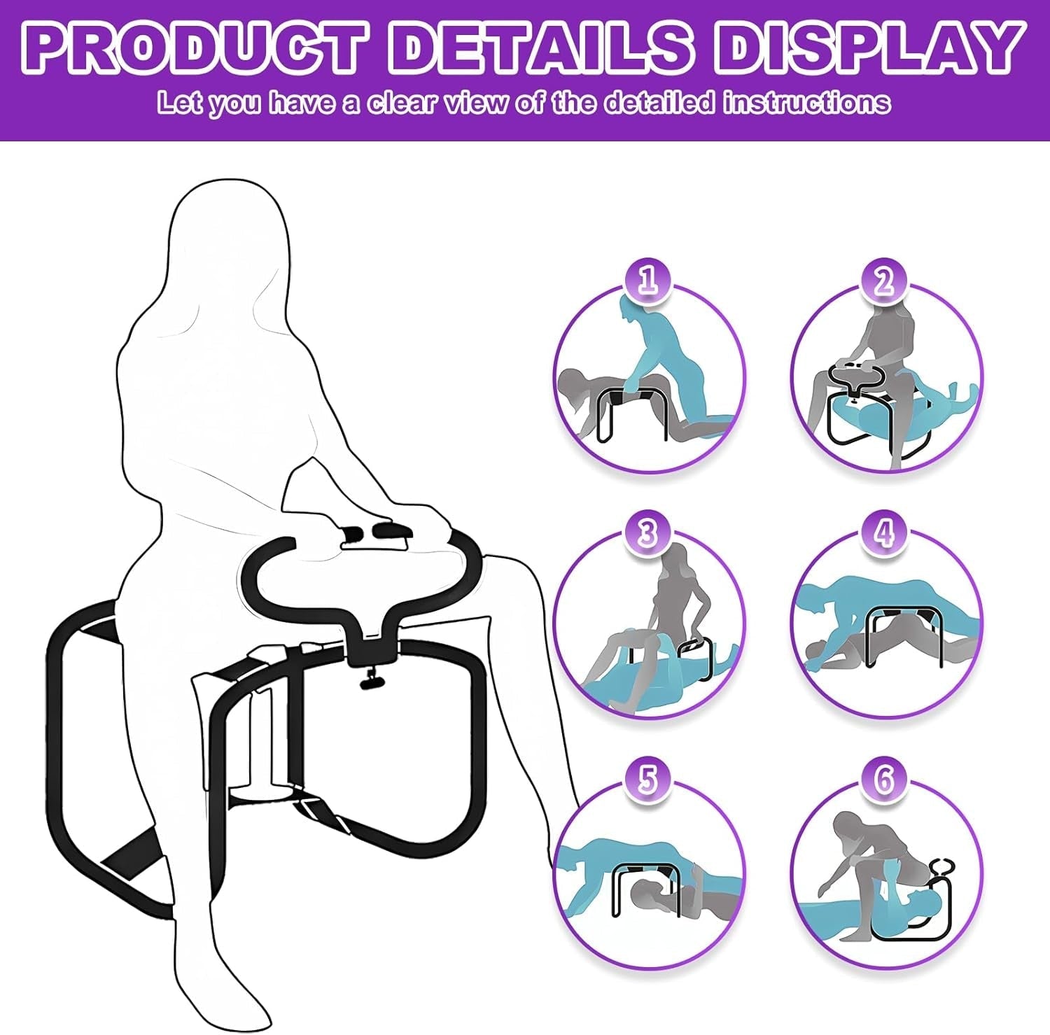 BounceFlex Adjustable Bouncing Sex Positions Chair