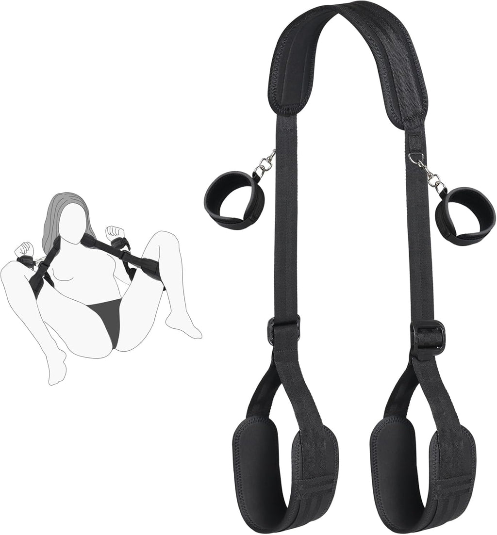 BoundFlex Adjustable Bondage Restraint Straps with Padded Cuffs