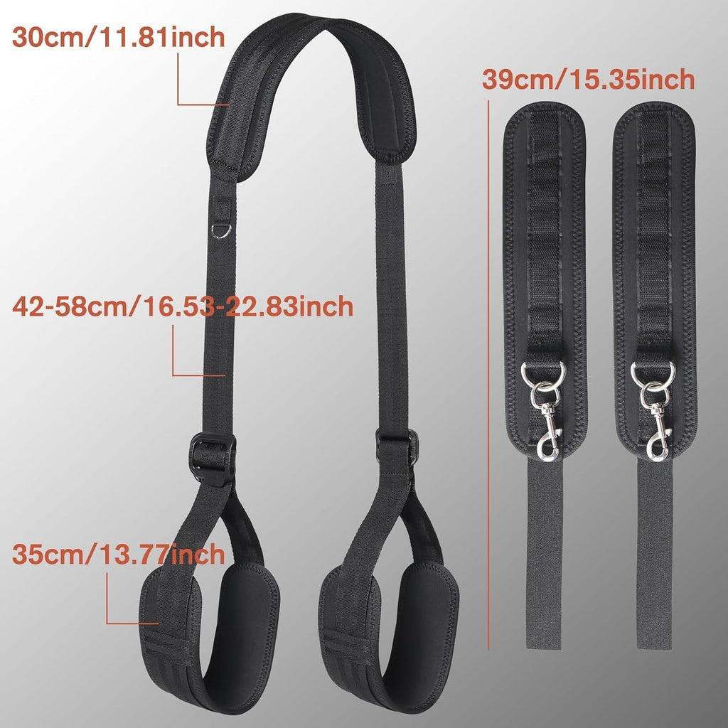 BoundFlex Adjustable Bondage Restraint Straps with Padded Cuffs