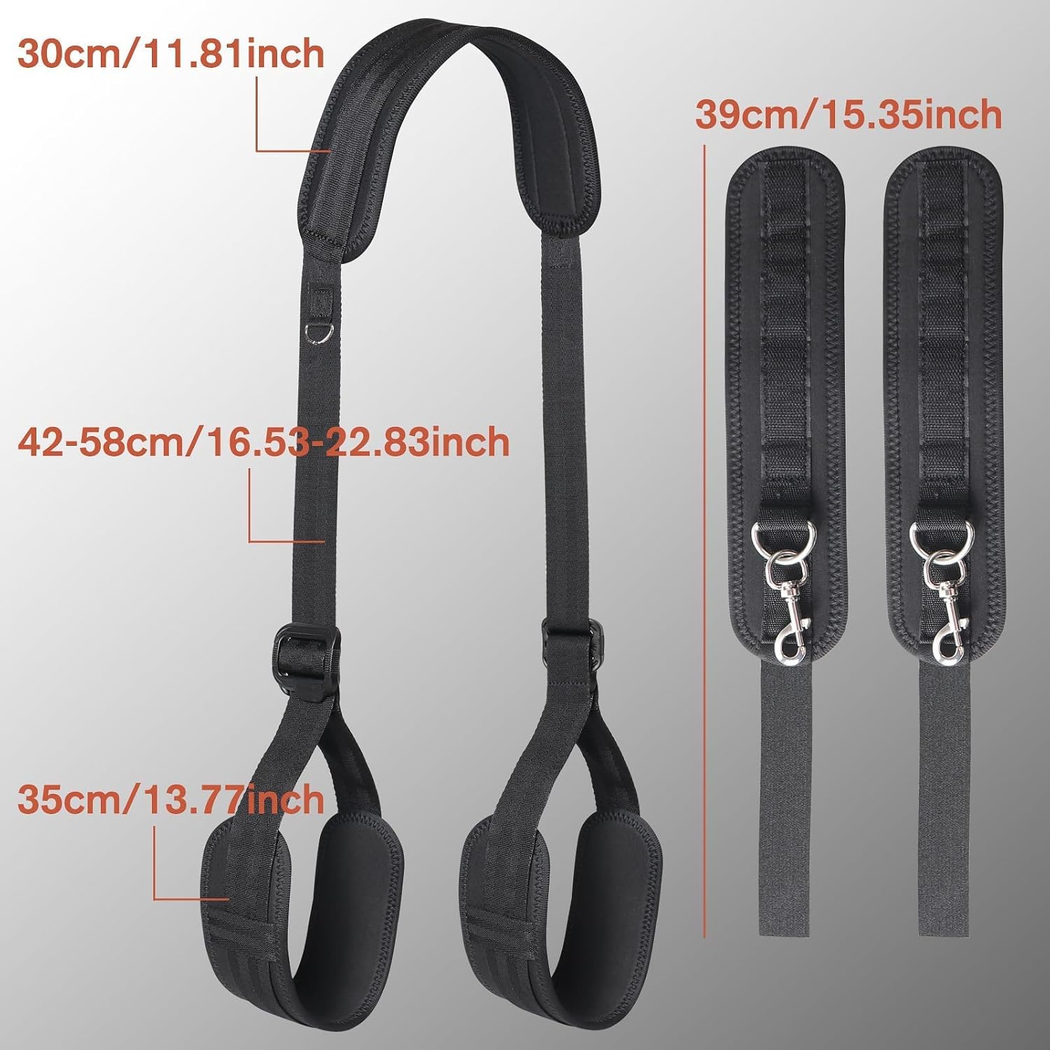 BoundFlex Adjustable Bondage Restraint Straps with Padded Cuffs