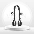 BoundFlex Adjustable Bondage Restraint Straps with Padded Cuffs