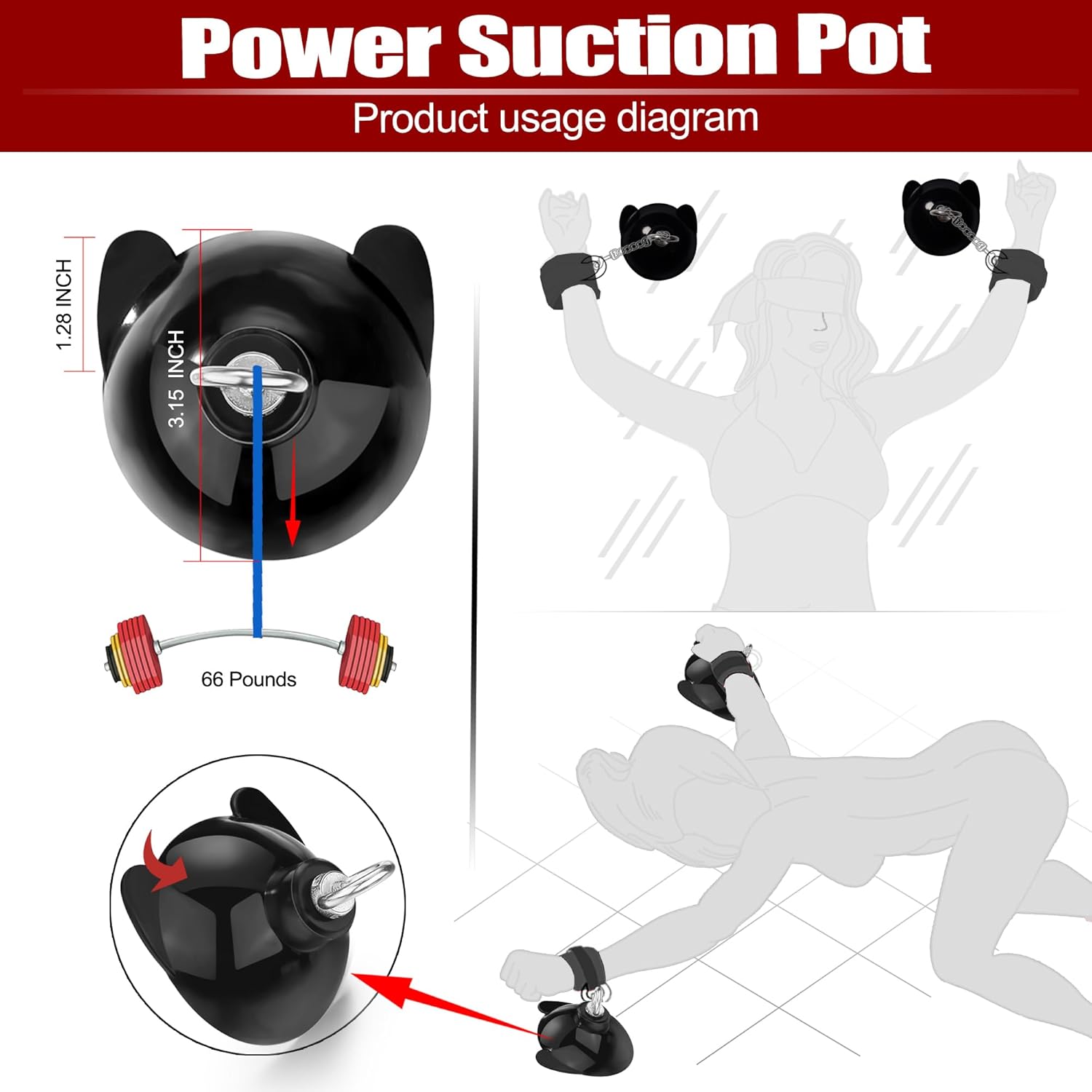 BoundMotion Deluxe Thrusting Dildo and BDSM Set