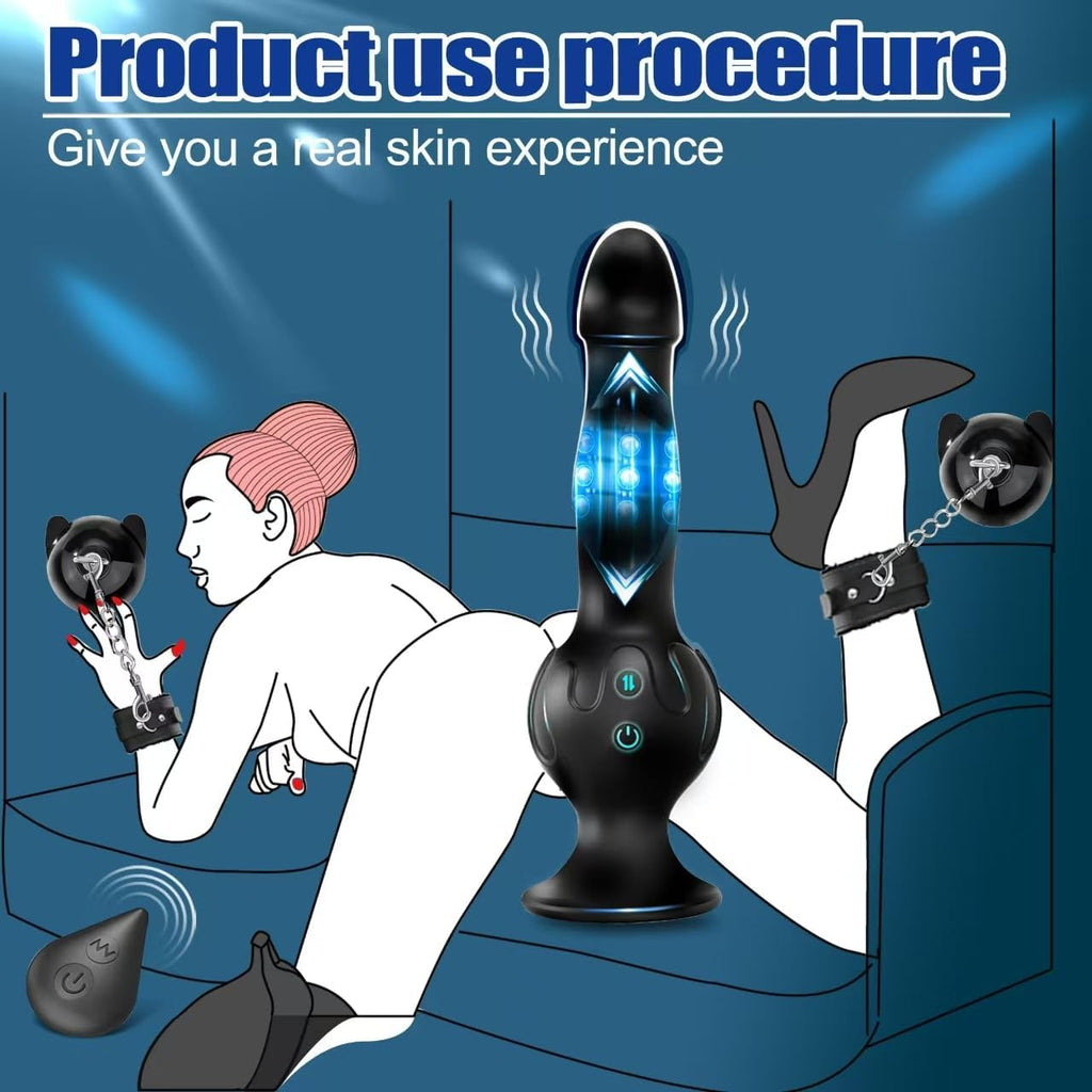 BoundMotion Deluxe Thrusting Dildo and BDSM Set